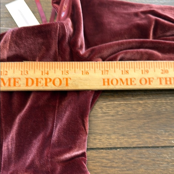 Anthropologie Velvet Off-Shoulder Mini Dress - Mauve - Picture 10 of 13